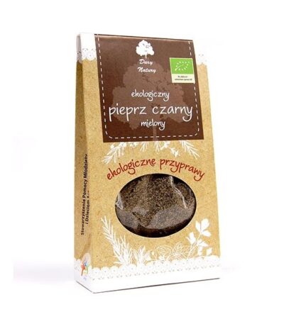 Eko Pieprz czarny mielony 50g DARY NATURY