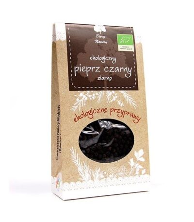 Eko Pieprz czarny ziarno 50g DARY NATURY