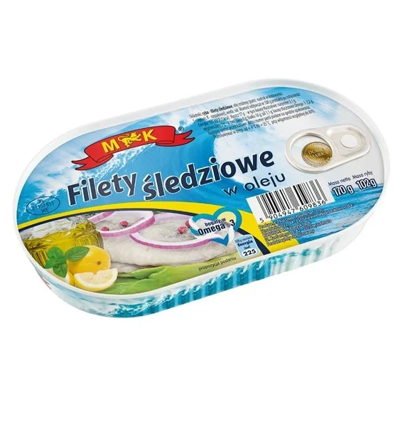 Filety śledziowe w oleju 170g M&K