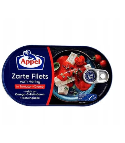 Filety śledziowe w sosie pomidorowym 200g APPEL