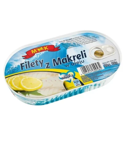 Filety z makreli w oleju 170g M&K