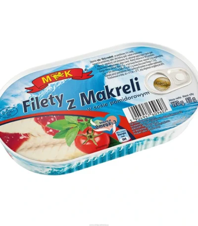 Filety z makreli w sosie pomidorowym 170g M&M