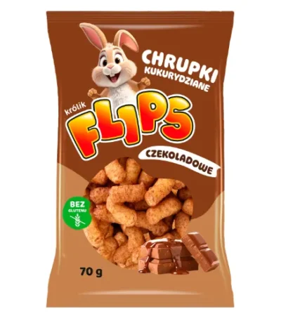Flips chrupki kukurydziane czekoladowe 70g SANTE