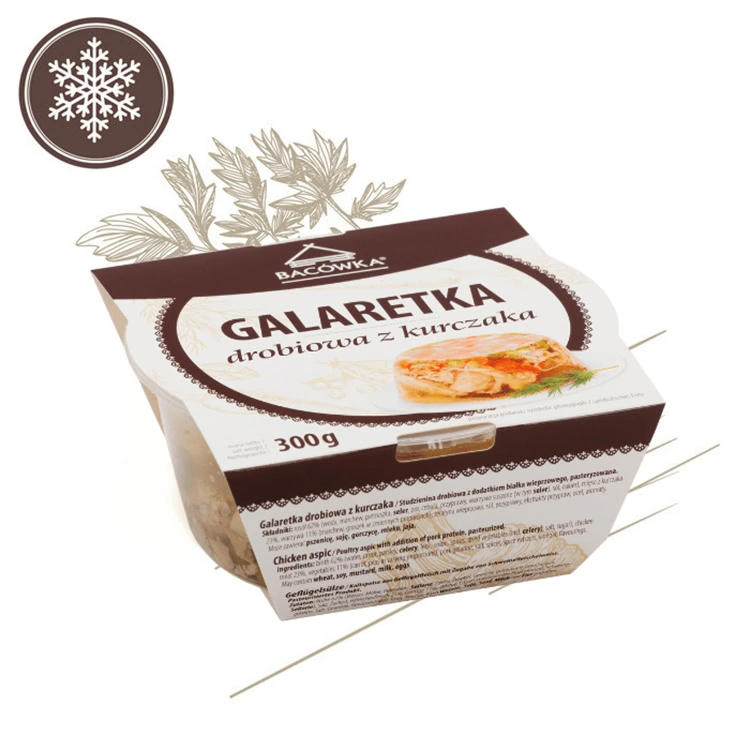 Galaretka drobiowa z kurczaka 300g BACÓWKA 1 Galaretka drobiowa z kurczaka 300g BACÓWKA 1
