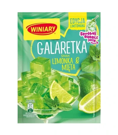 Galaretka smak Limonka & Mięta WINIARY