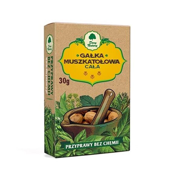 Gałka muszkatołowa cała 30g DARY NATURY