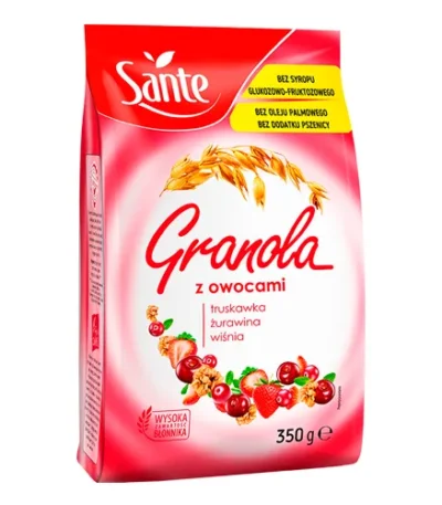 Granola owocowa 350g SANTE