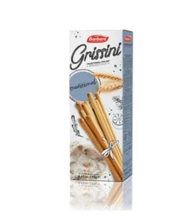 Grissini Torinesi włoskie paluszki chlebowe klasyczne 125g BERBERO