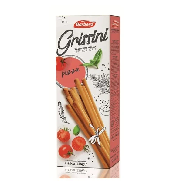 Grissini Torinesi włoskie paluszki chlebowe pizza 125g BERBRO