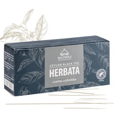 Herbata czarna ceylońska w torebkach 40g BACÓWKA