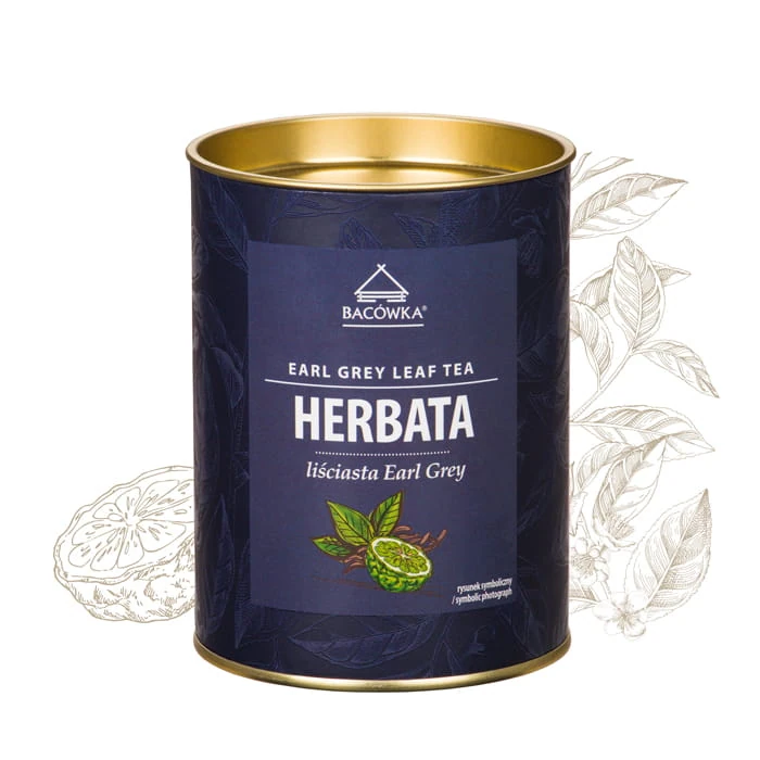 Herbata czarna liściasta Earl Grey 100g BACÓWKA Herbata czarna liściasta Earl Grey 100g BACÓWKA