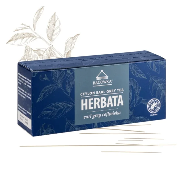 Herbata earl grey cejlońska w torebkach 40g BACÓWKA