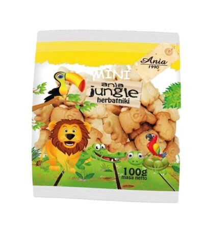Herbatniki mini jungle 100g ANIA
