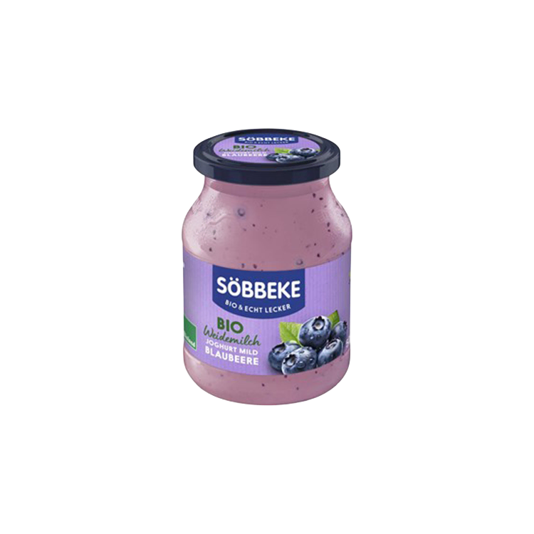 Jogurt kremowy jagodowy bio 500g SOBBEKE Jogurt kremowy jagodowy bio 500g SOBBEKE