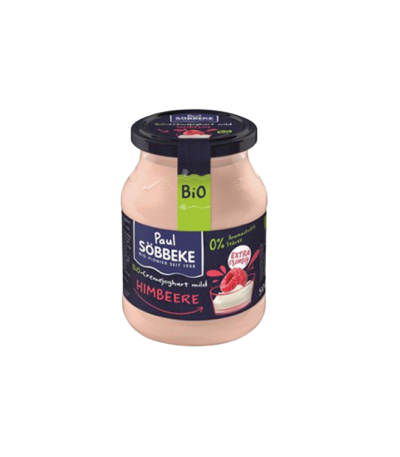 Jogurt kremowy malinowy bio 500g SOBBEKE