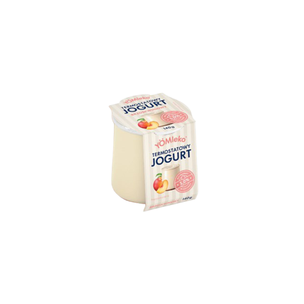 Jogurt termostatowy brzoskwiniowy 3% 140g YOMLEKO