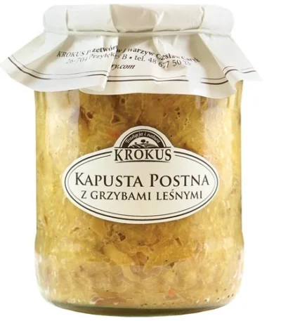 Kapusta postna z grzybami leśnymi 670g KROKUS