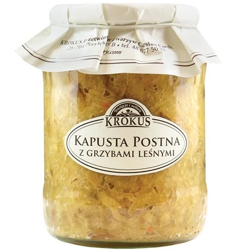 Kapusta postna z grzybami leśnymi 670g KROKUS Kapusta postna z grzybami leśnymi 670g KROKUS