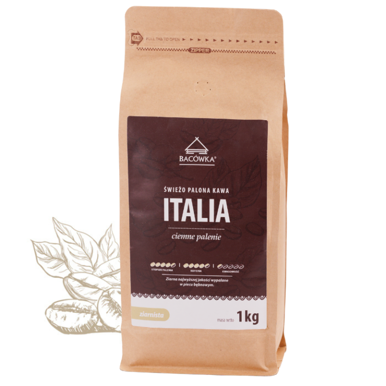 Kawa ziarnista Italia 1kg BACÓWKA