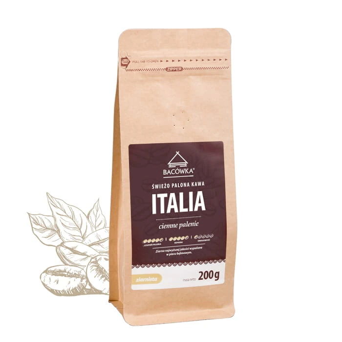 Kawa ziarnista Italia 200g BACÓWKA