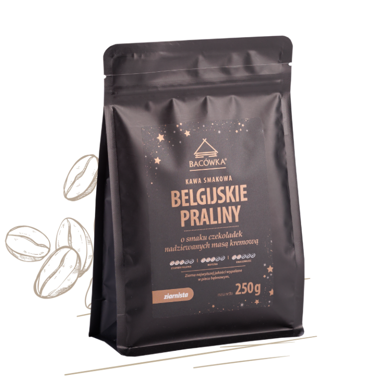Kawa ziarnista belgijskie praliny 250g BACÓWKA