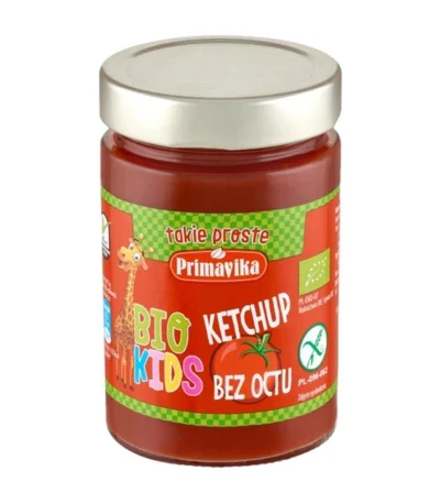 Ketchup bez octu dla dzieci bio 315g PRIMAVICA