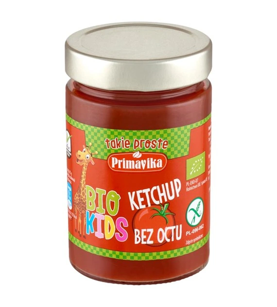 Ketchup bez octu dla dzieci bio 315g PRIMAVICA Ketchup bez octu dla dzieci bio 315g PRIMAVICA