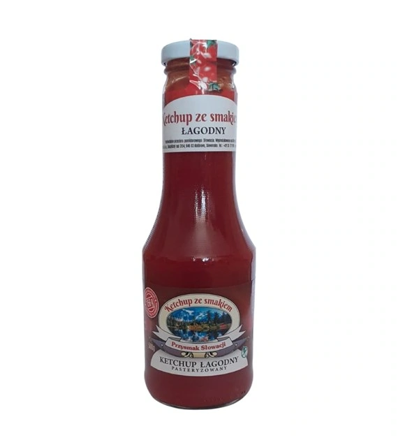 Ketchup łagodny 500g PRZYSMAK SŁOWACJI Ketchup łagodny 500g PRZYSMAK SŁOWACJI