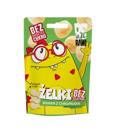 Kids Żelki banan z chrupkami 35g PURELLA