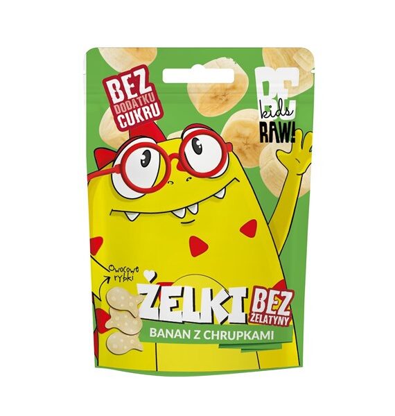 Kids Żelki banan z chrupkami 35g PURELLA