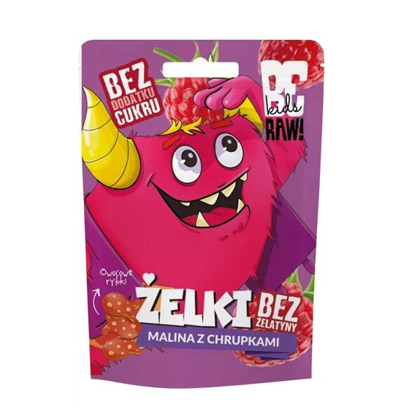 Kids Żelki malina z chrupkami 35g PURELLA