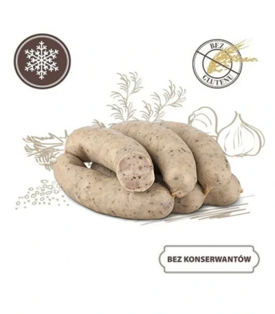 Kiełbasa biała parzona 500g BACÓWKA