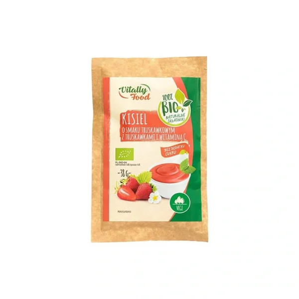 Kisiel BIO truskawkowym z truskawkami i wit.C 38g VITALLY FOOD