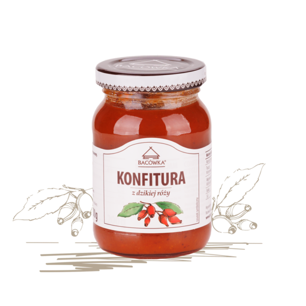 Konfitura z dzikiej róży 200g BACÓWKA