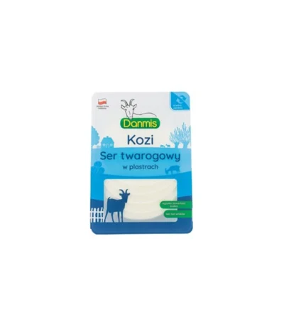 Kozi ser twarogowy plastry 100g DANMIS