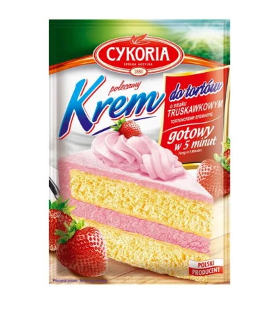 Krem do tortów truskawkowy 100g CYKORIA
