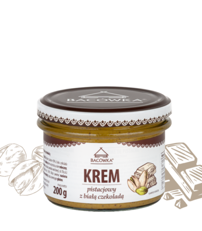 Krem pistacjowy z białą czekoladą 200g BACÓWKA