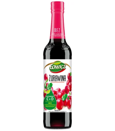 LOWICZ Syrop o Smaku Zurawinowym 400ml