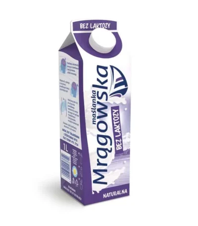 Maślanka Mrągowska bez laktozy 1l