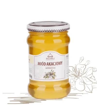 Miód akacjowy 400g BACÓWKA