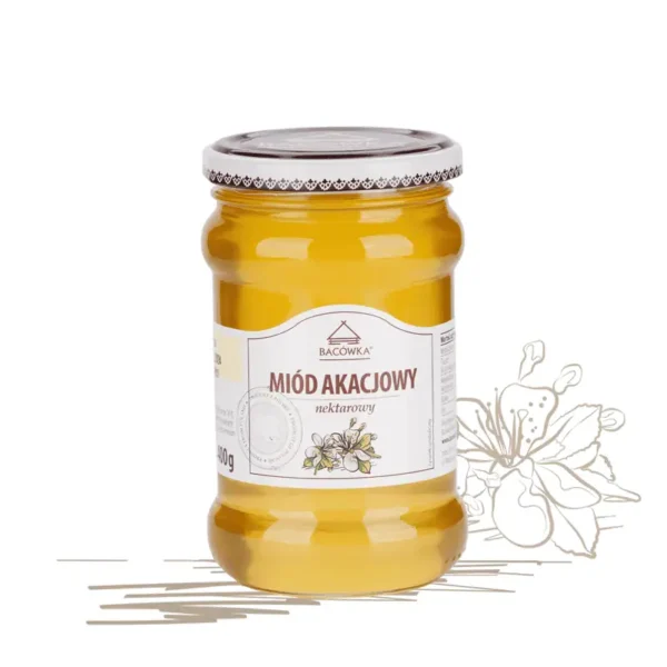 Miód akacjowy 400g BACÓWKA