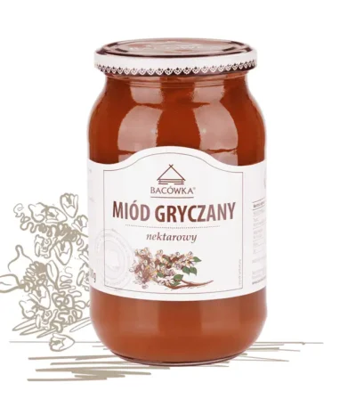 Miód gryczany 1200g BACÓWKA