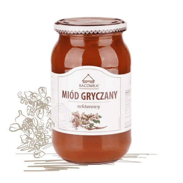 Miód gryczany 1200g BACÓWKA