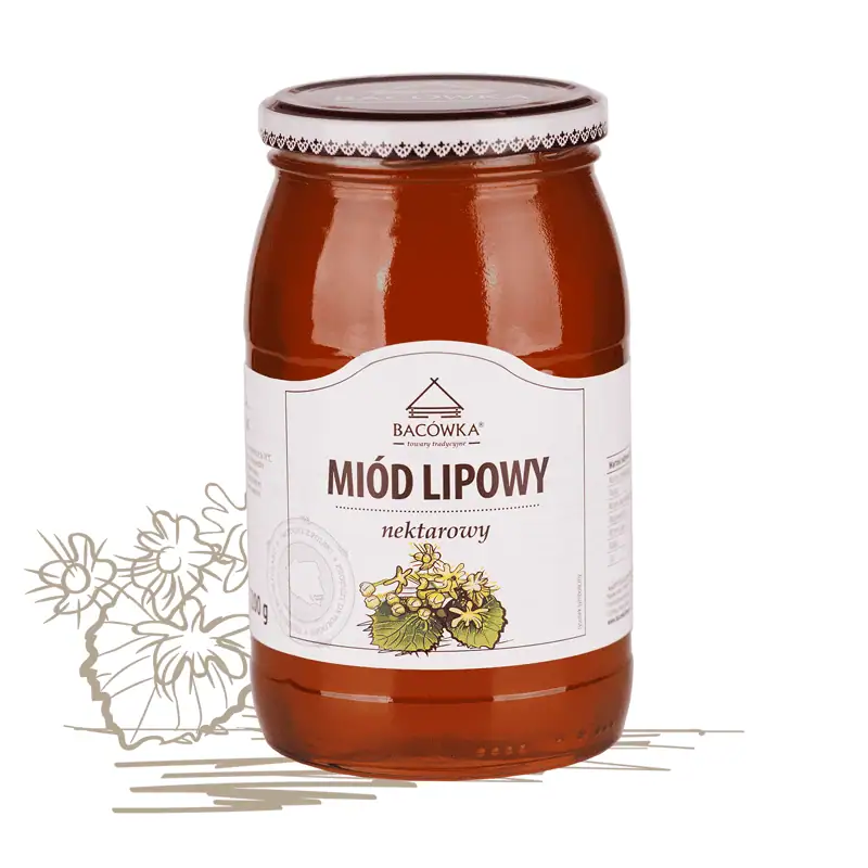 Miód lipowy 1200g BACÓWKA Miód lipowy 1200g BACÓWKA