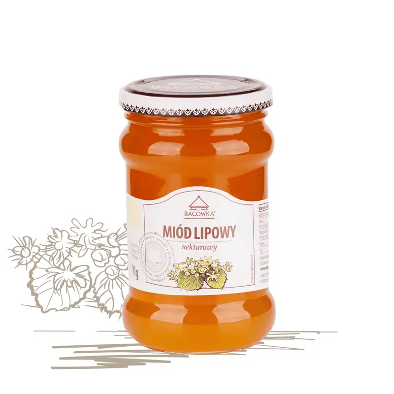 Miód lipowy 400g BACÓWKA Miód lipowy 400g BACÓWKA