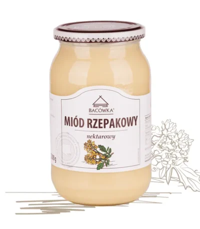 Miód rzepakowy 1200g BACÓWKA
