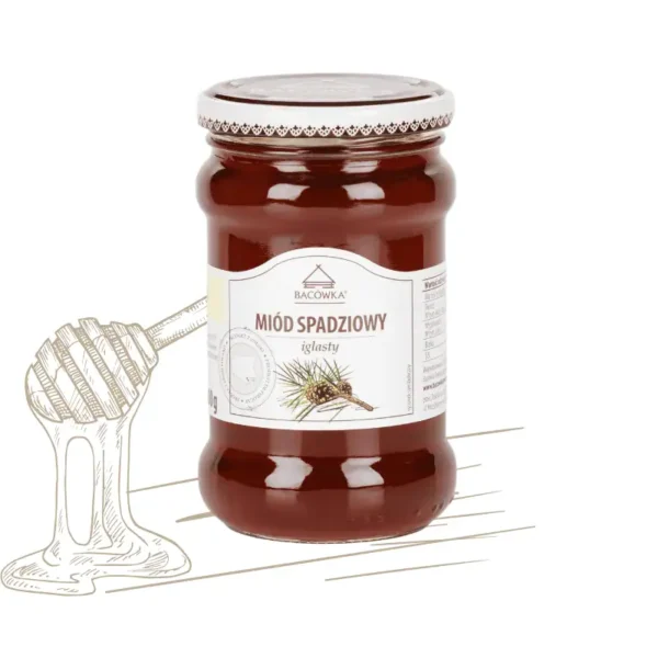 Miód spadziowy iglasty 400g BACÓWKA