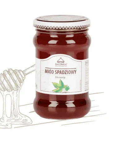 Miód spadziowy liściasty 400g BACÓWKA