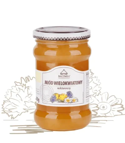Miód wielokwiatowy 400g BACÓWKA