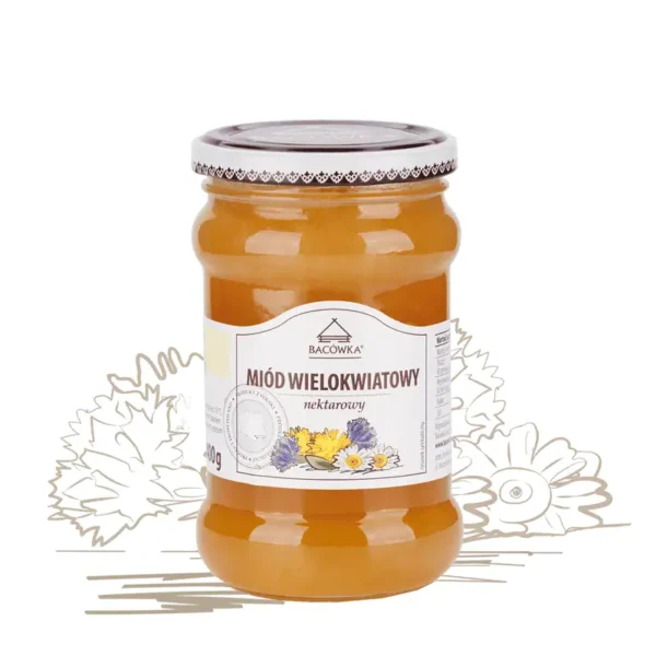 Miód wielokwiatowy 400g BACÓWKA